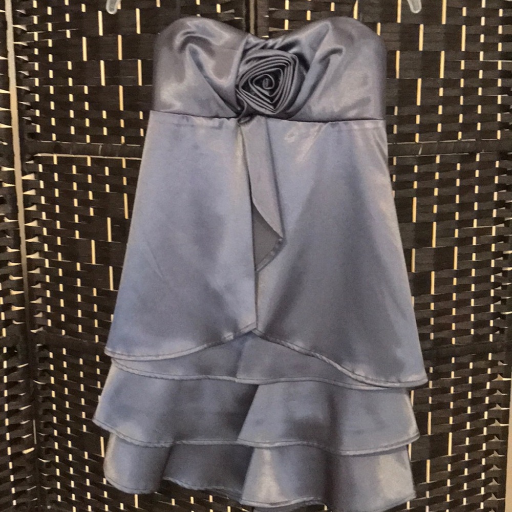 Dark silver cocktail/prom/wedding dress